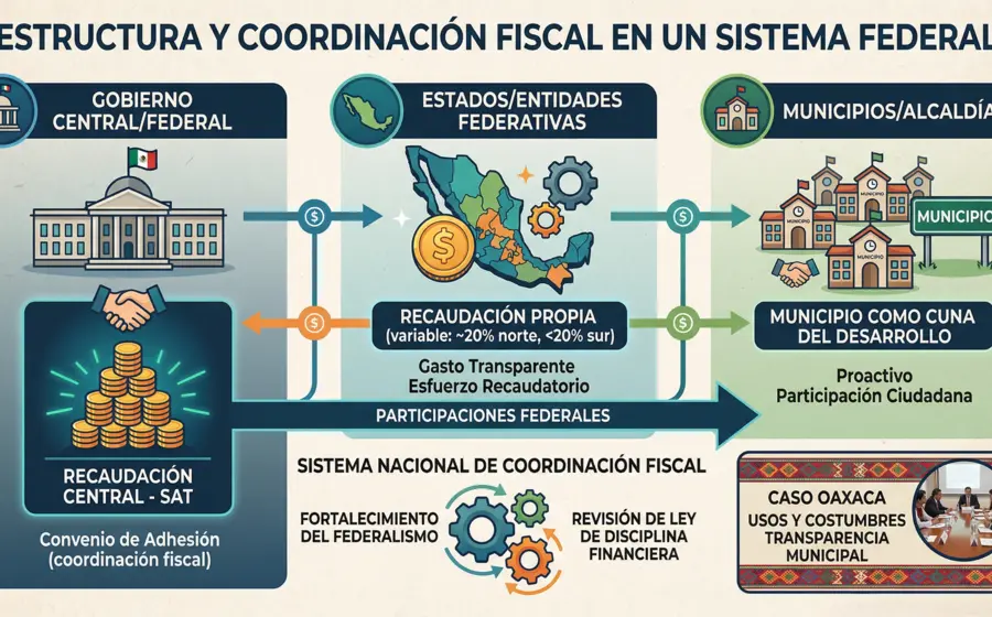 En la parte recaudatoria, la responsabilidad más relevante es la del gobierno central. 