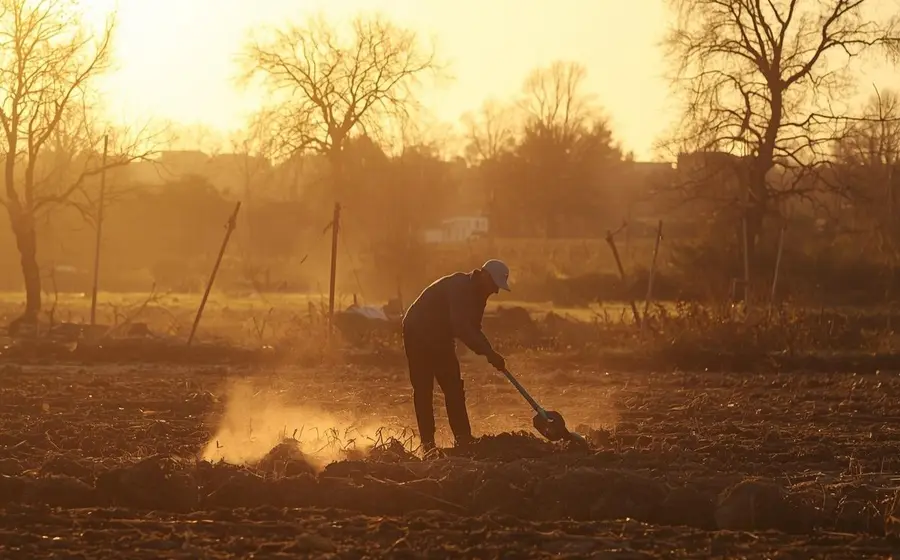 En muchas zonas de los Valles Centrales, los campesinos están en la etapa del barbecho o preparación del suelo.