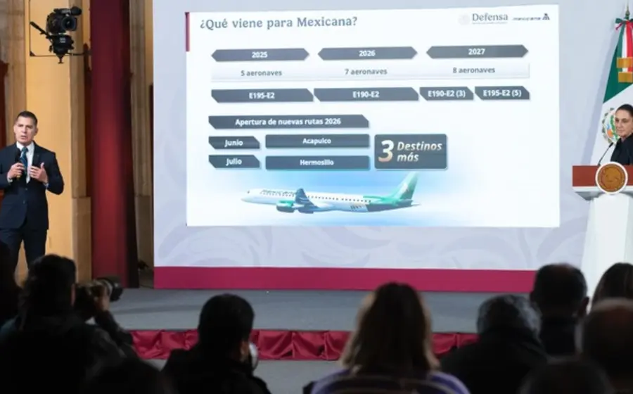 Actualmente, el AIFA cuenta con 41 rutas nacionales y 5 internacionales. Foto: Presidencia de la República