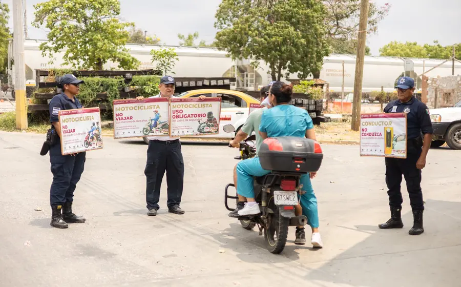 ¡No hay excusas! Refuerzan sanciones a motociclistas en Ciudad Ixtepec.