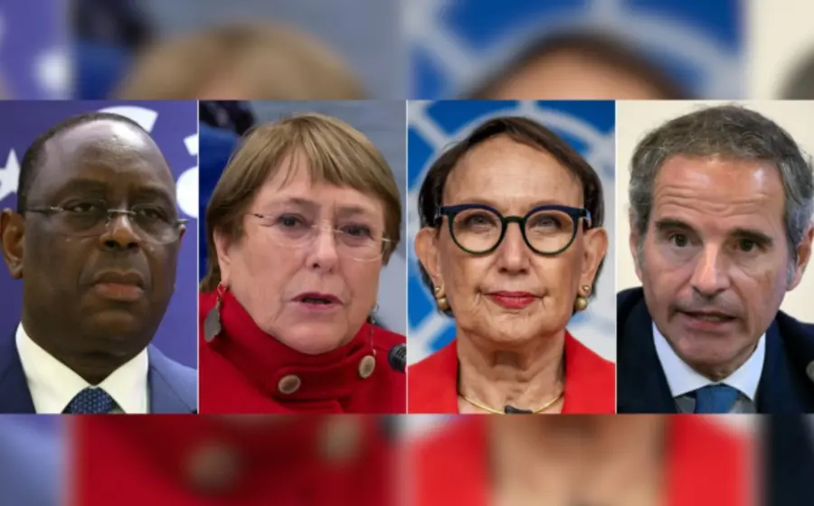 Macky Sall, Michelle Bachelet, Rebeca Grynspan y Rafael Grossi compiten por el cargo.