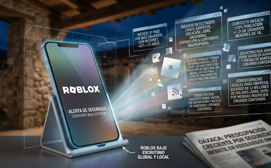 Roblox bajo la lupa: crece preocupación por seguridad de menores en internet.