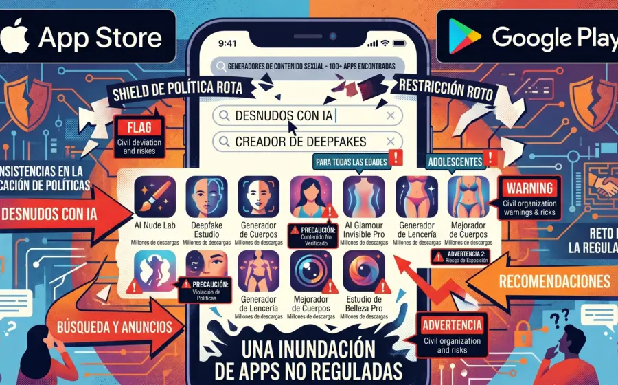 Aleta en las apps.