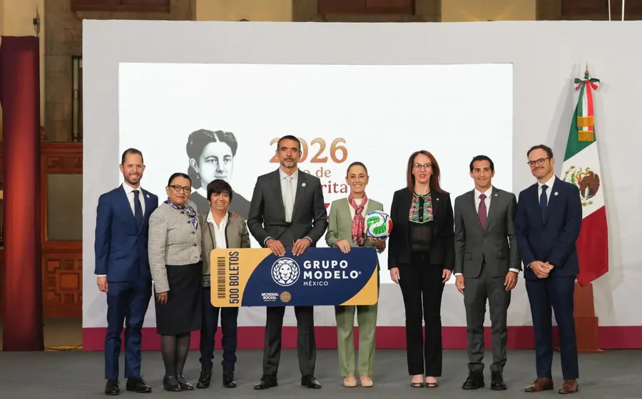 La presidenta Claudia Sheinbaum y el Grupo Modelo comparten la visión del Mundial Social