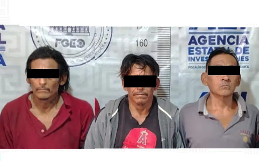 Las tres personas fueron detenidas en San Sebastián, perteneciente a San Pablo Etla.