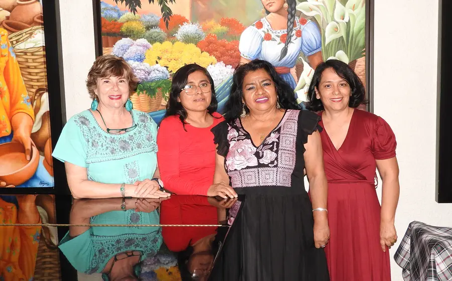 Sandra Pimentel, Rosario Alavez, Blanca Estela Velázquez y Verónica Hernández, ex trabajadoras del Tribunal Superior de Justicia del Estado de Oaxaca.