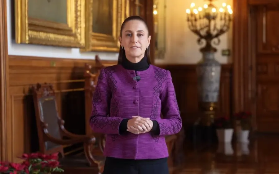 Desde Palacio Nacional, reitera su compromiso total por el bienestar y la unidad nacional.
