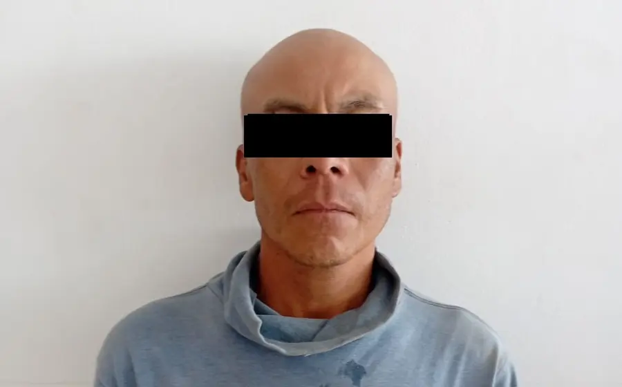 Alfonso, el sujeto capturado en la Villa de Zaachila, quien era buscado por un cargo de homicidio desde hace diez años.