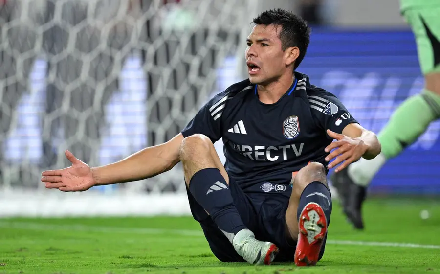 El futbolista mexicano Hirving 'Chucky' Lozano, quien ya no entró en los planes del equipo de la MLS, San Diego FC.