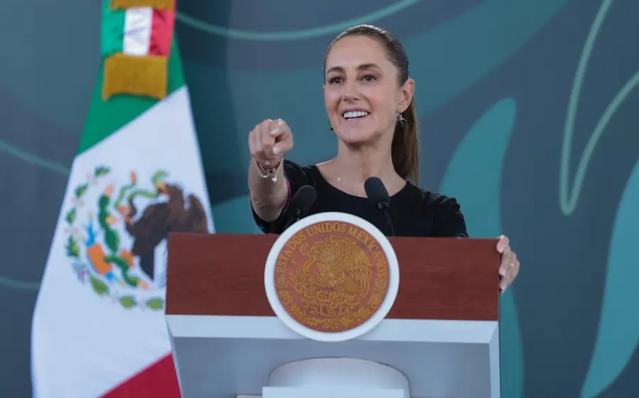 La presidenta de México, Claudia Sheinbaum Pardo, en un retrato oficial relacionado con la estrategia de seguridad y la reducción de homicidios en Guerrero.