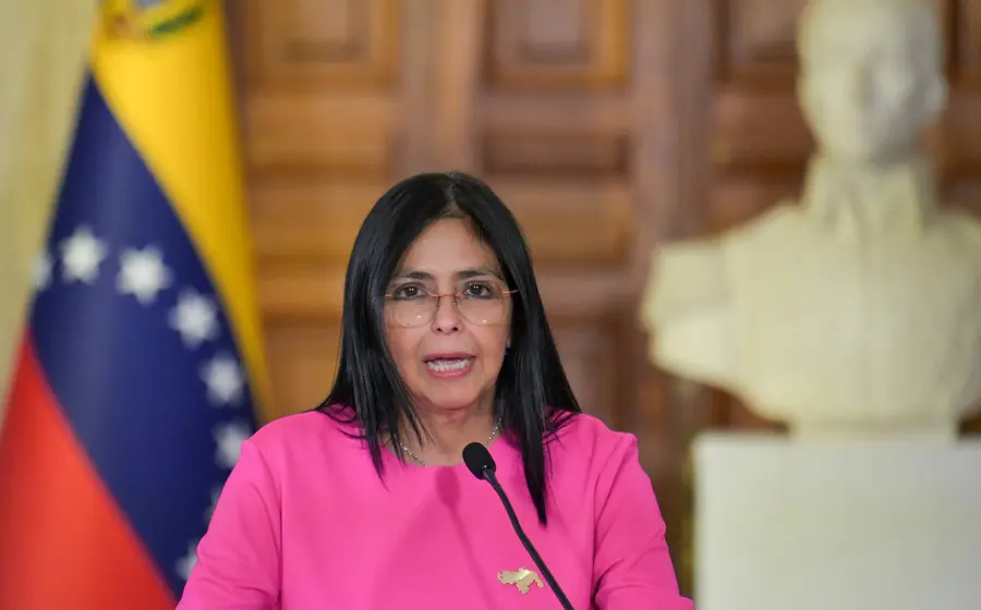 La vicepresidenta de Venezuela, Delcy Rodríguez, en una fotografía de archivo en el contexto de recibir el respaldo de las Fuerzas Armadas.
