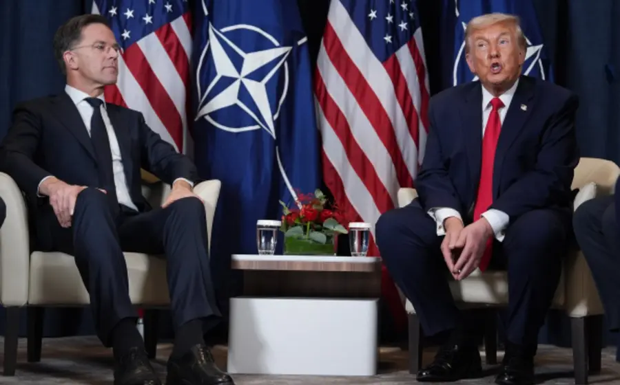 El entonces presidente de Estados Unidos, Donald Trump, durante el anuncio de un marco de acuerdo sobre el territorio de Groenlandia y el Ártico.