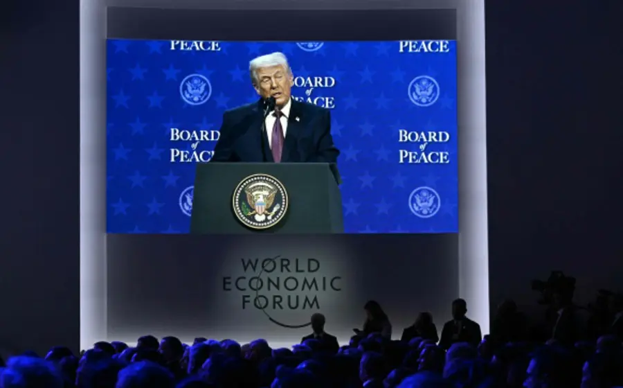 Donald Trump durante la presentación de la Junta de Paz, un nuevo organismo con alcance global para solucionar la tensión en Gaza.