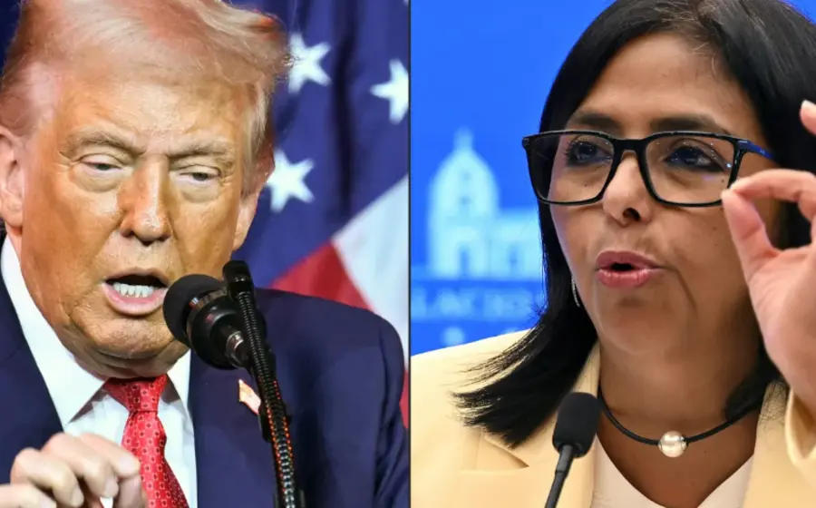 La presidenta encargada de Venezuela, quien calificó como productiva y cortés su llamada con Donald Trump sobre la relación bilateral.