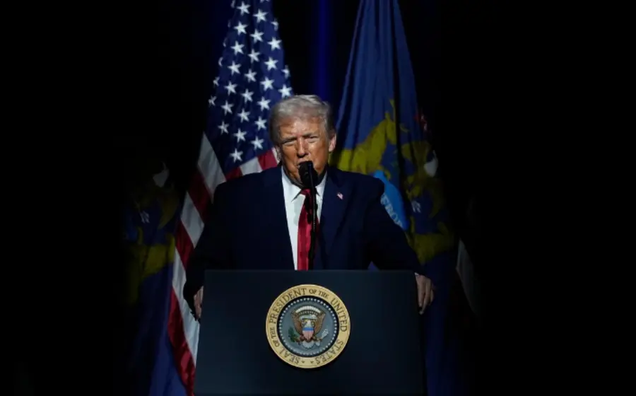 El presidente de Estados Unidos, Donald Trump, en una declaración oficial donde aseguró que trabajará para que Venezuela recupere su fuerza.