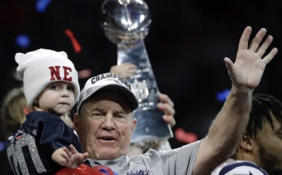 El entrenador Bill Belichick, cuya imagen se ha visto empañada por los recientes escándalos que han generado polémica en su carrera.