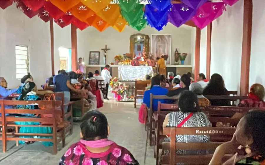 El santuario del Cristo Negro en Xadani, un importante centro de devoción que sirve como alternativa al ubicado en Guatemala.