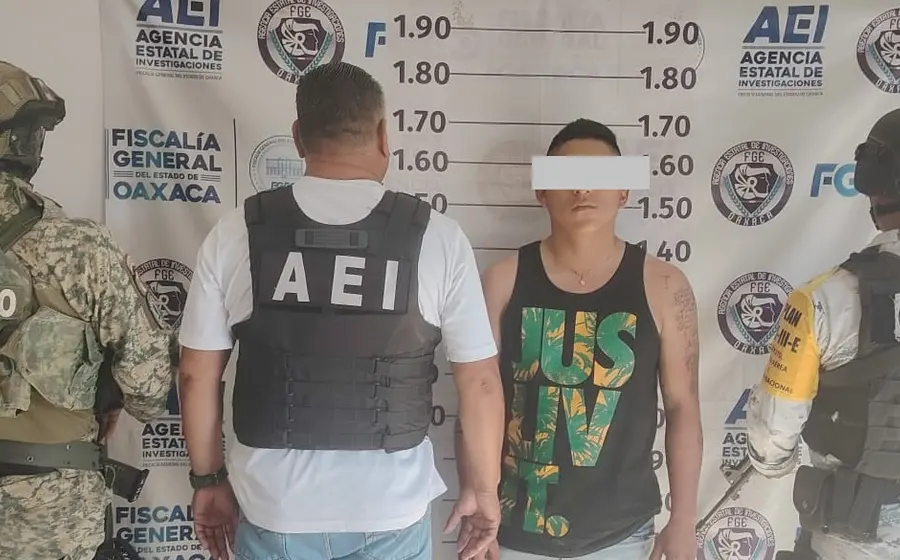 Jesús L.A. es detenido por las autoridades en Juchitán, Oaxaca, al ser señalado como presunto responsable de un atraco en la región del Istmo.