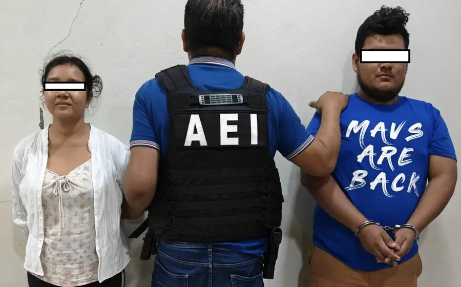 Giovanna M.S.L. y Jaime V.M., la pareja detenida en Juchitán de Zaragoza por el presunto intento de asesinato de una menor de edad.