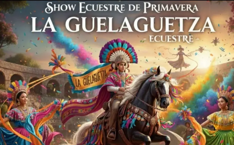 Imagen de la controversial Guelaguetza ecuestre en Oaxaca, evento denunciado por apropiación cultural que ha derivado en acciones legales en su contra.