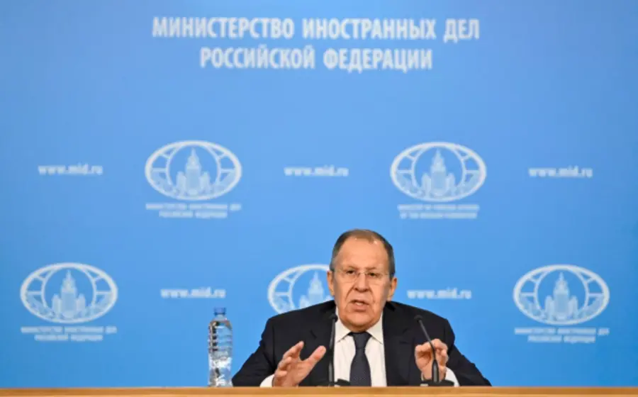 Sergei Lavrov, ministro de Relaciones Exteriores de Rusia, en una fotografía de archivo relacionada con su acusación a Trump sobre derecho internacional.