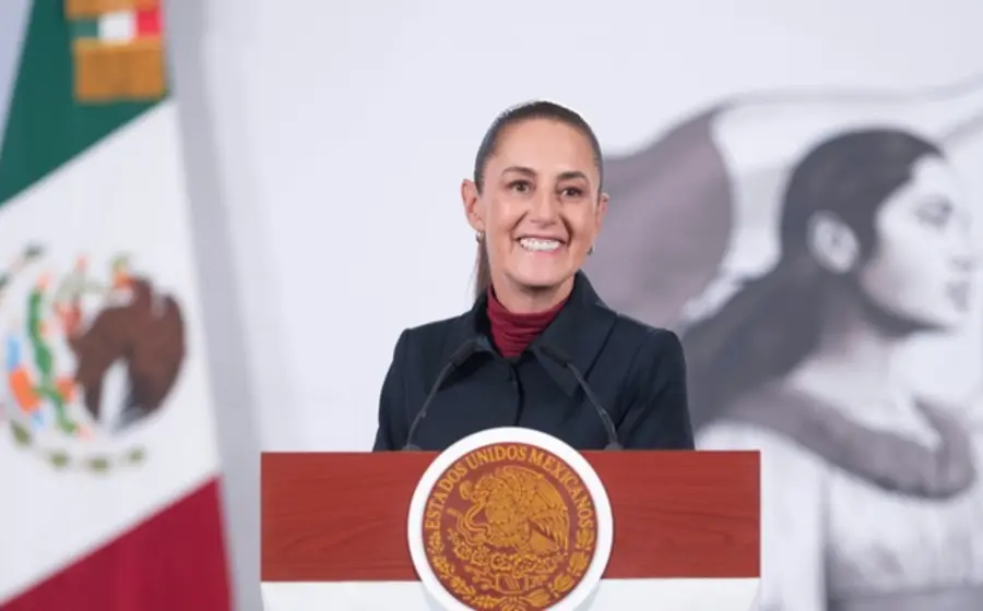 Claudia Sheinbaum durante la inauguración de la nueva Unidad de Medicina Familiar del ISSSTE en Playa del Carmen, que tuvo una inversión de 14 mdp.