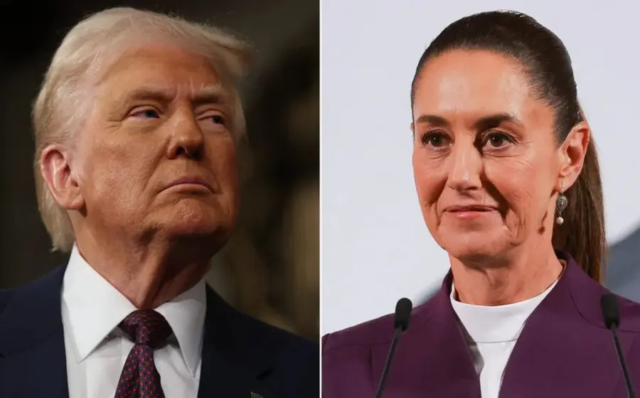 Representación del diálogo bilateral entre Claudia Sheinbaum y Donald Trump, enfocado en temas clave de seguridad y comercio para ambas naciones.