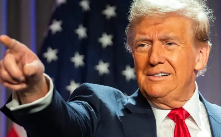 El presidente Donald Trump durante el anuncio del acuerdo comercial que ordena a Venezuela comprar exclusivamente productos fabricados en Estados Unidos.