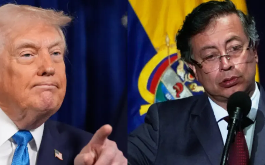 El presidente Donald Trump y el presidente Gustavo Petro se encuentran cara a cara en la Casa Blanca para discutir temas de narcotráfico y seguridad.