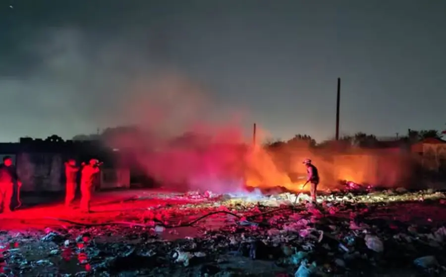 Incendio en camposanto enciende alerta en sector oriente.