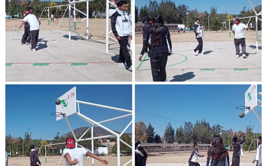 De norte a sur, jóvenes reconstruyen canchas.