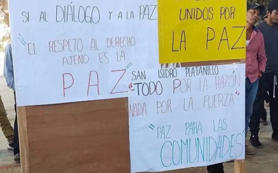 Imagen que ilustra el conflicto agrario entre Santa María Petapa y San Juan Mazatlán, un litigio por la tenencia de tierras comunales.