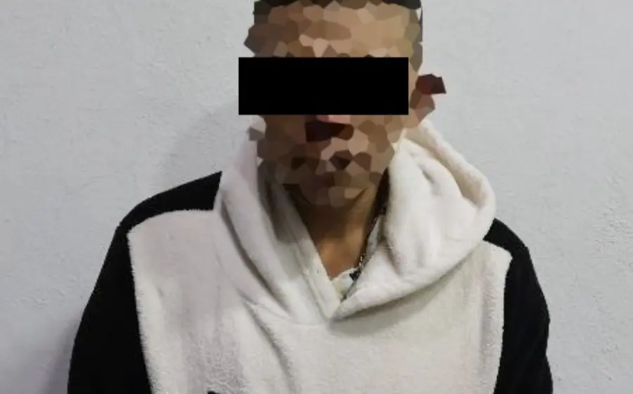 El presunto cristalero, identificado como G. T. B., es detenido por las autoridades en una calle del Centro Histórico de la ciudad.