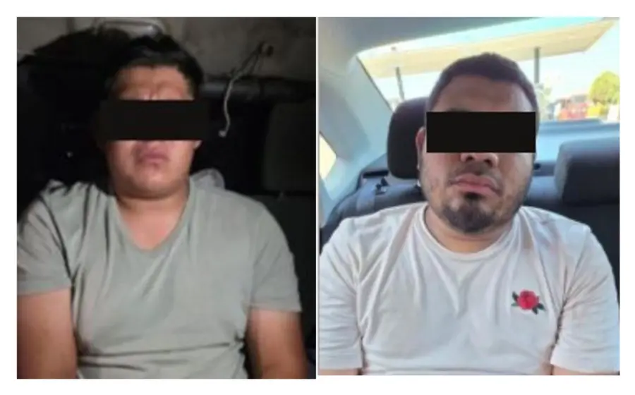 Dos hombres, señalados como los ejecutores del Cromo, son presentados tras ser detenidos por autoridades en Asunción Ixtaltepec, Oaxaca.
