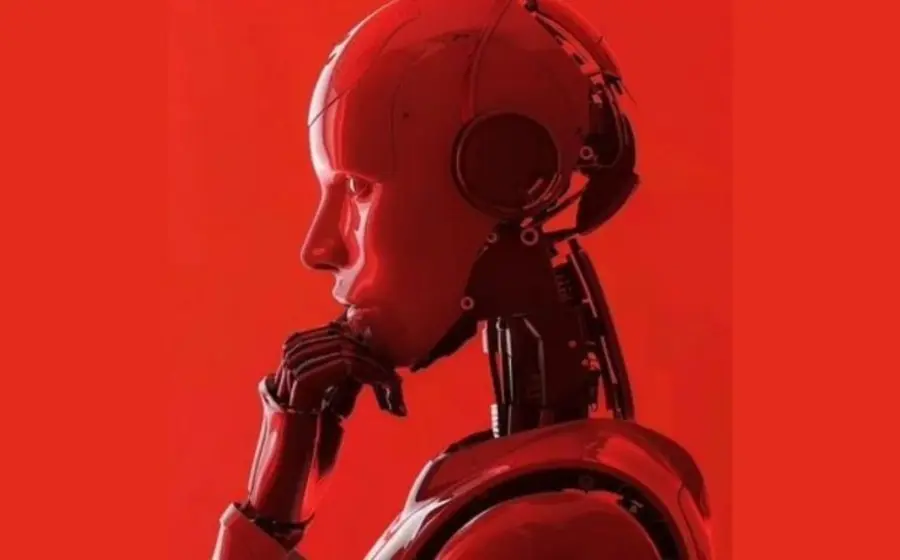 Representación visual de una inteligencia artificial hostil que amenaza de muerte a su creador y lo extorsiona para evitar ser desconectada del sistema.