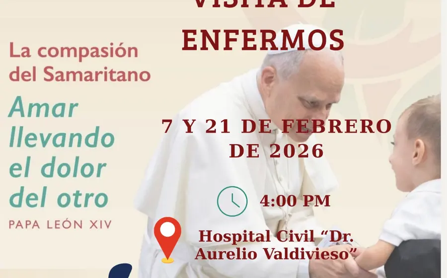Una representación de Jesús visitando y consolando a los enfermos, un acto central de su programa de trabajo presentado en las Bienaventuranzas.