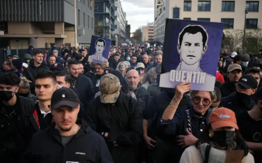 Más de tres mil personas marchan para exigir justicia en Francia, en una manifestación bajo fuerte vigilancia policial y marcada por consignas nazis.