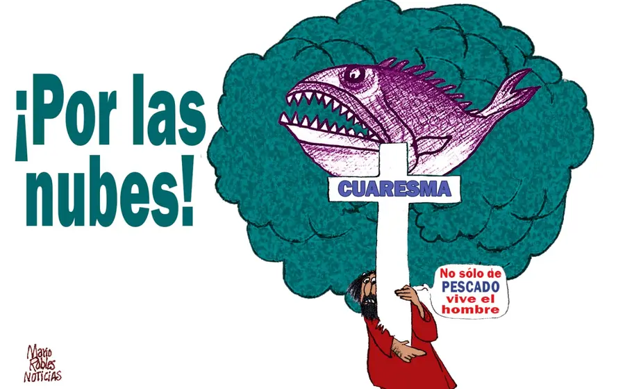Mario Robles, comerciante de un puesto de pescados y mariscos, afectado por la reciente subida de precios que impacta el bolsillo de los consumidores.