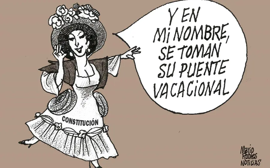 Mario Robles en un retrato fotográfico, en el contexto de la discusión sobre la aprobación de la jornada laboral de 40 horas.