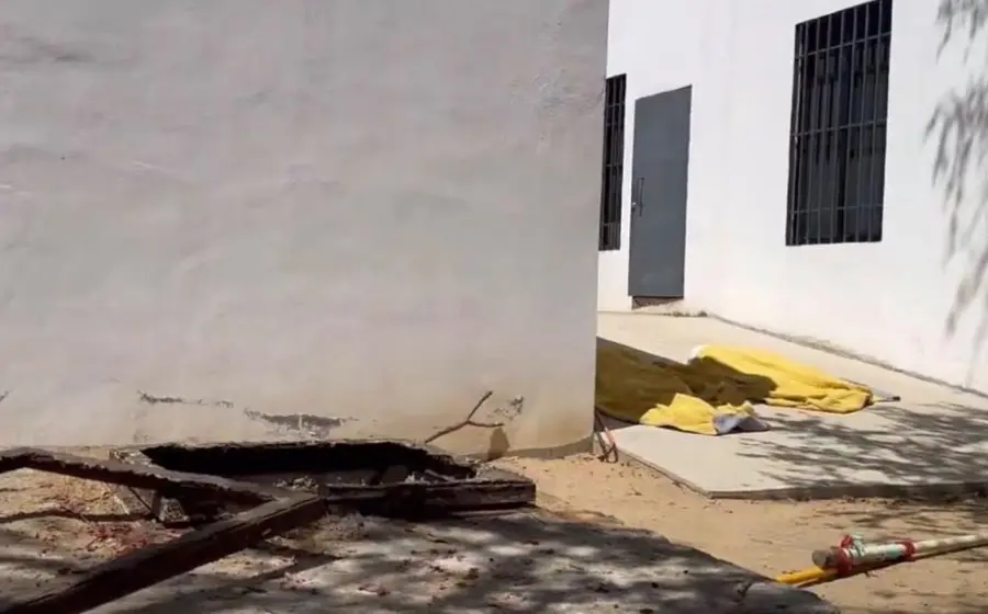 Imagen del albergue del DIF Oaxaca donde dos menores de edad fallecieron, suceso atribuido a las pésimas condiciones de las instalaciones.