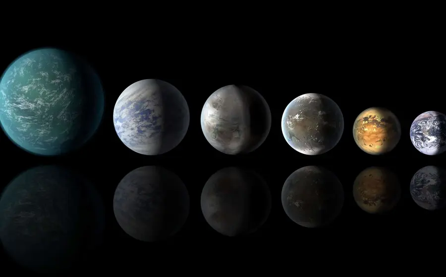 Ilustración de la NASA que representa el descubrimiento de 5,000 exoplanetas, un hito científico clave en la búsqueda de vida inteligente.