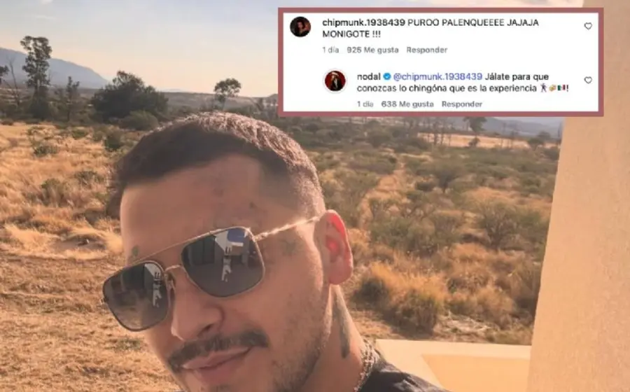 El cantante Christian Nodal junto a su pareja en una fotografía que ilustra la controversia y las críticas que ha generado su relación.