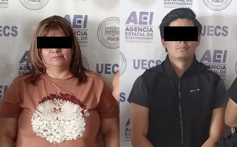 Fotografía de la pareja de empleados del Registro Civil, quienes fueron acusados de vender actas y documentos oficiales falsos.