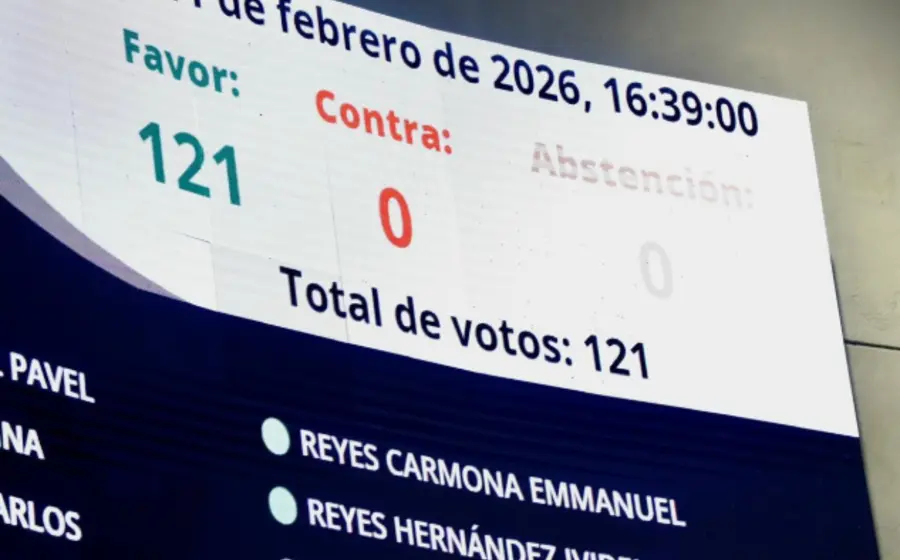 El pleno del Senado de la República durante la sesión en que se avaló la reducción gradual de la jornada laboral a 40 horas.