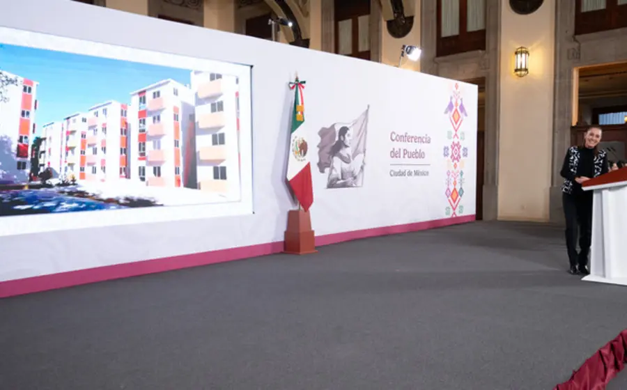 Claudia Sheinbaum durante el anuncio de la expansión del programa de viviendas para Sonora y Quintana Roo, con una inversión conjunta de 66 mil millones.