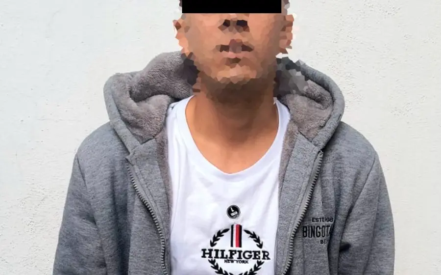 Grupo de hombres de nacionalidad venezolana presentados como los acusados de extorsionar a comerciantes en el Mercado de Abasto.