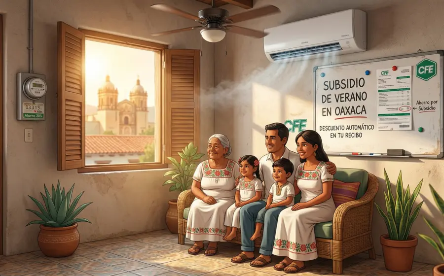 ¡Oaxaca listo para ahorrar! Llega el subsidio de verano 2026 en luz eléctrica.