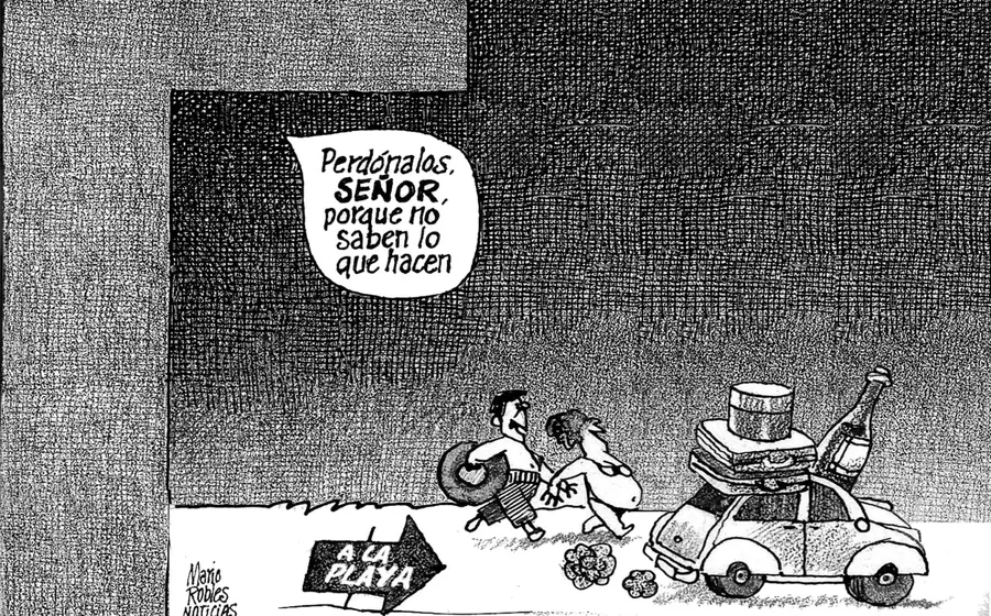 Cartón de Mario Robles.