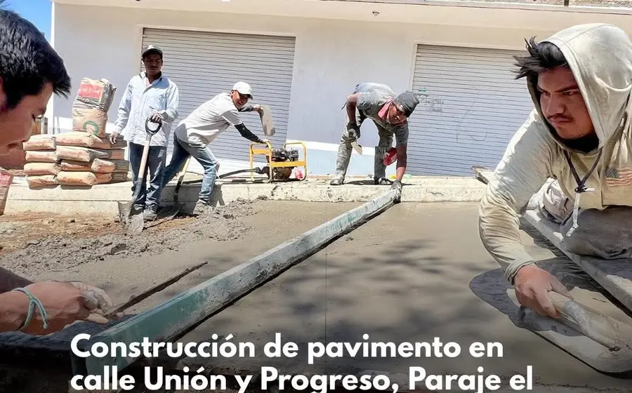 Trabajo que se ve: pavimentan calle en El Cerrito.