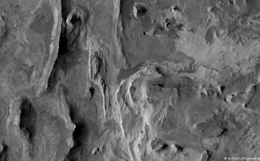 La formación está en Candor Chasma.